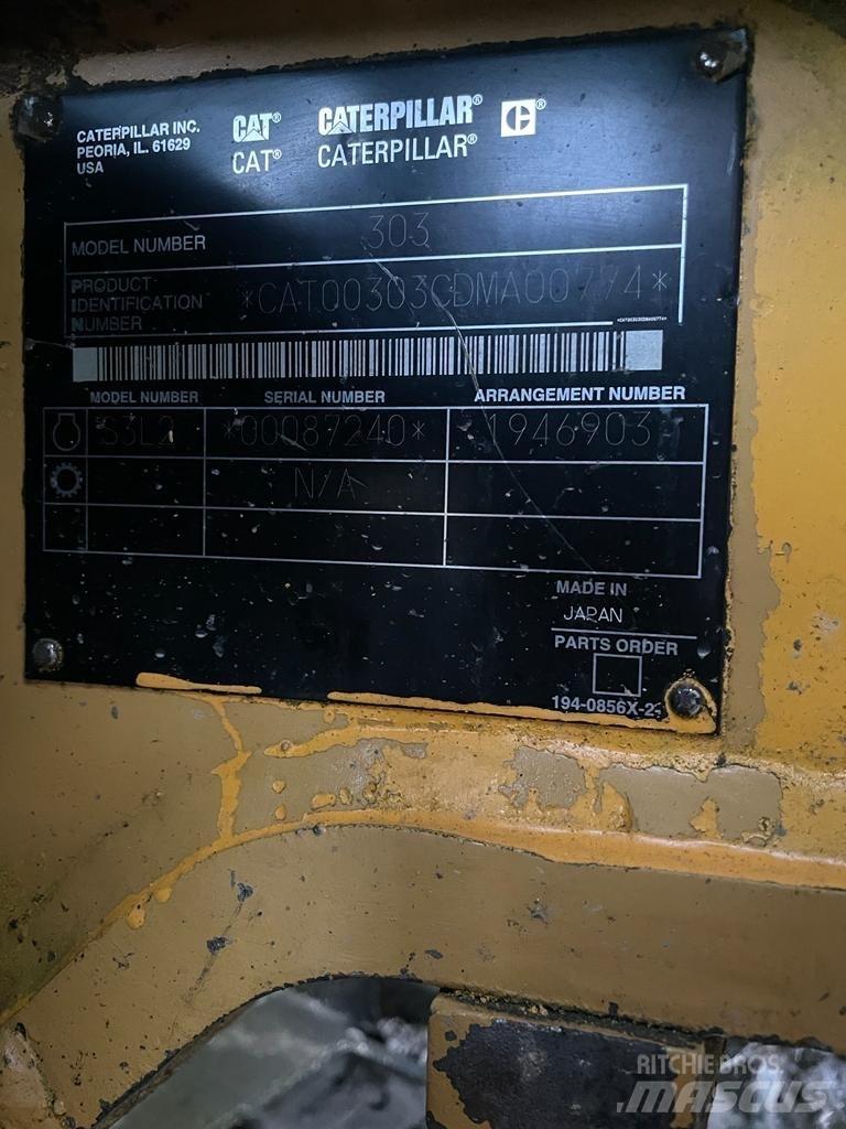 CAT 303 CR Minigraafmachines < 7t
