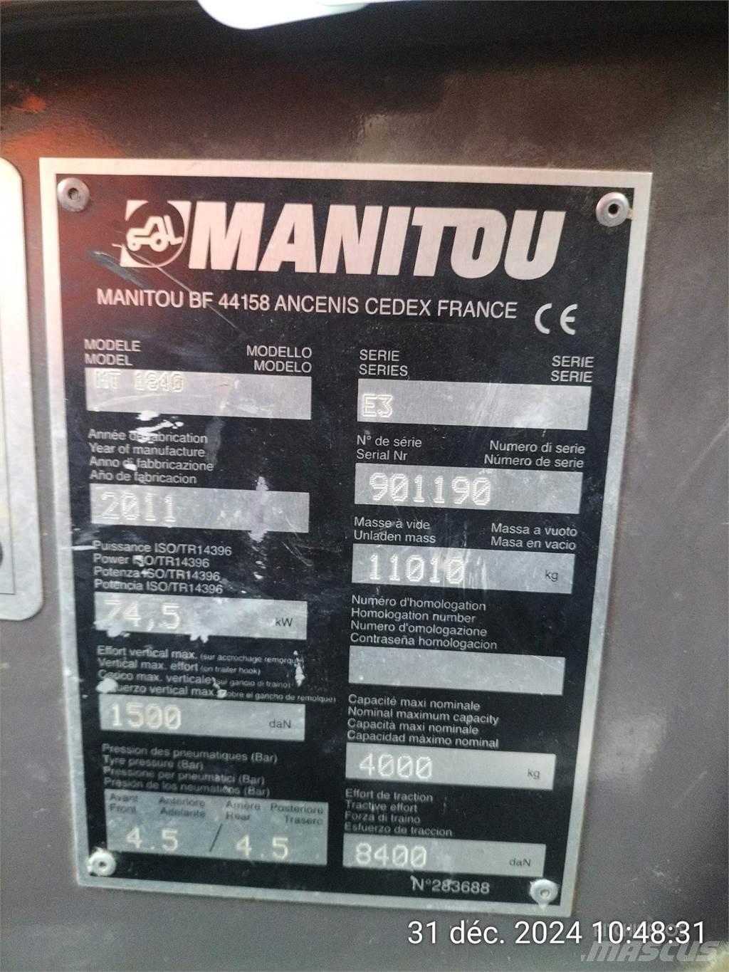 Manitou 1840MT Verreikers