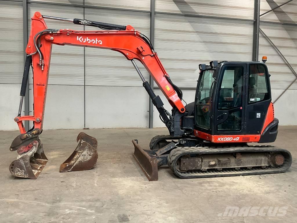 Kubota KX 080-4 A Midigraafmachines 7t - 12t
