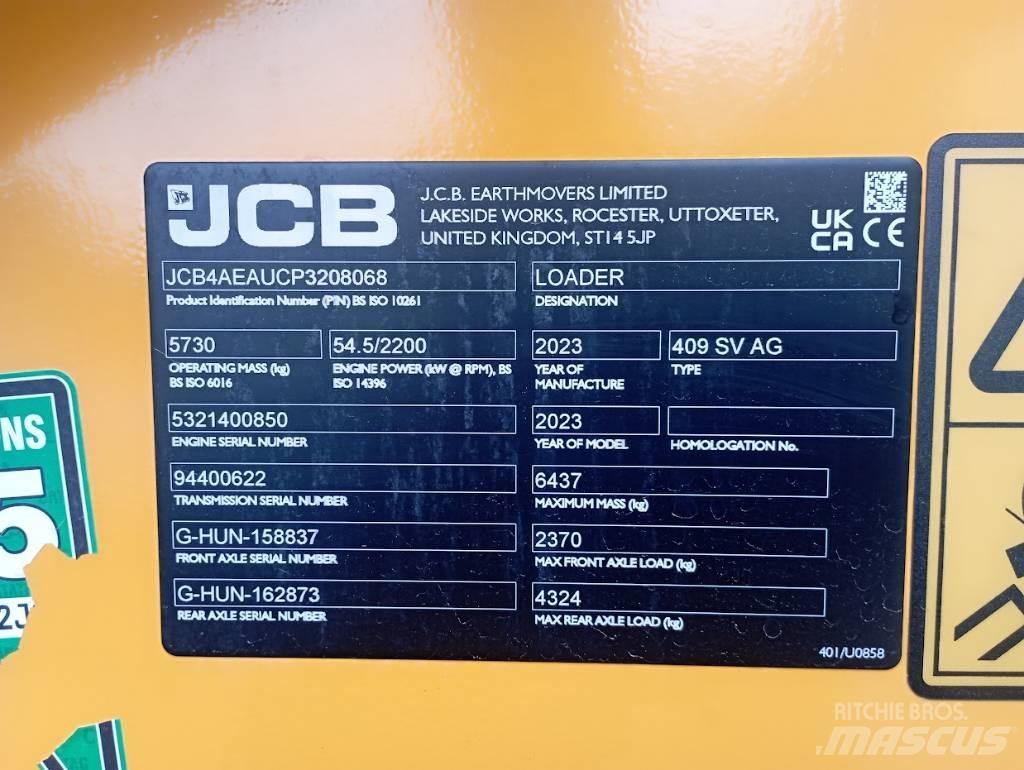 JCB 409 Wielladers
