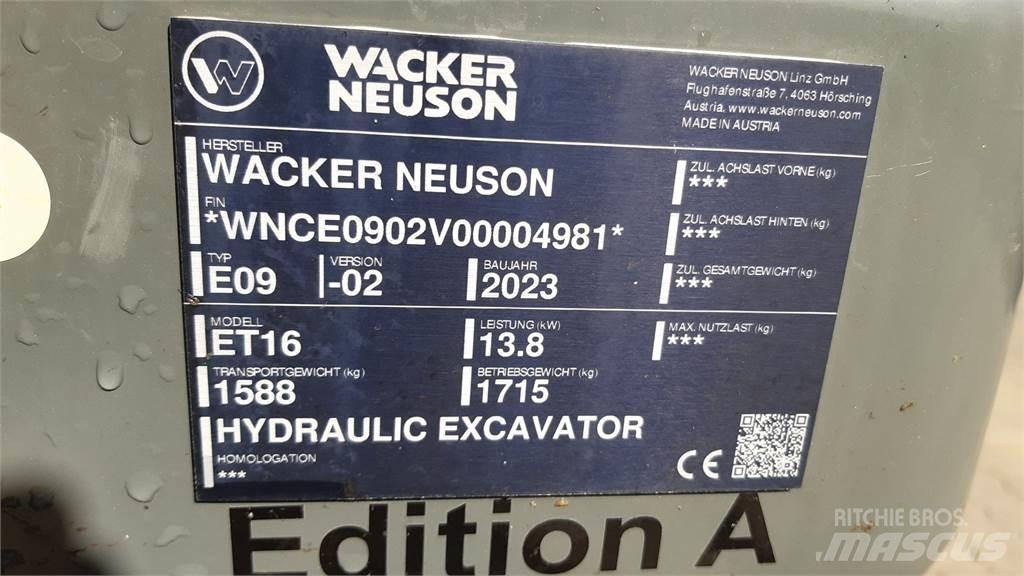 Wacker Neuson ET16 Rupsgraafmachines