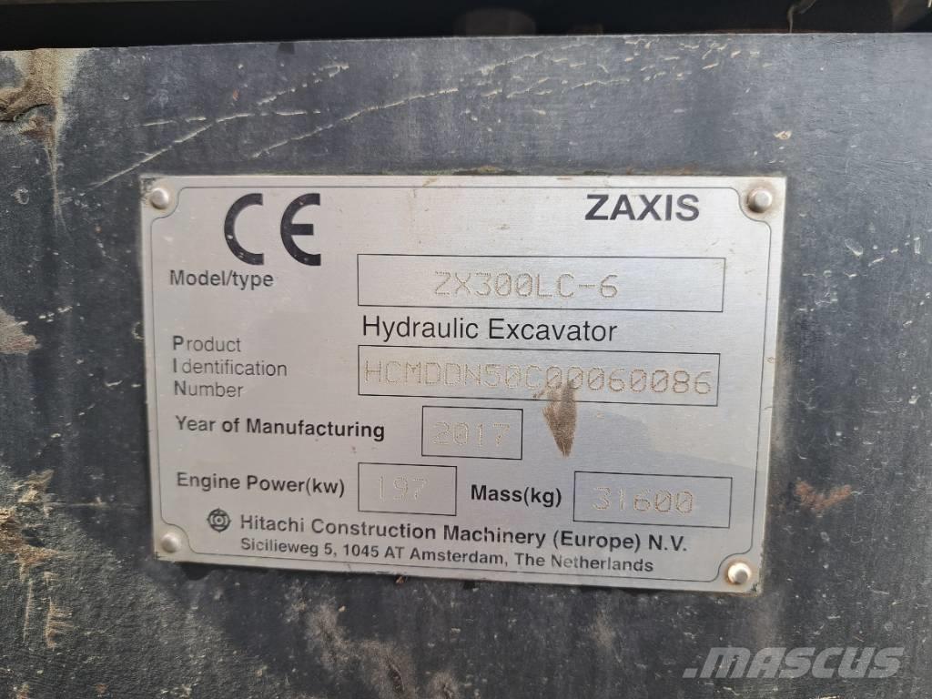 Hitachi ZX 300 LC-6 Rupsgraafmachines