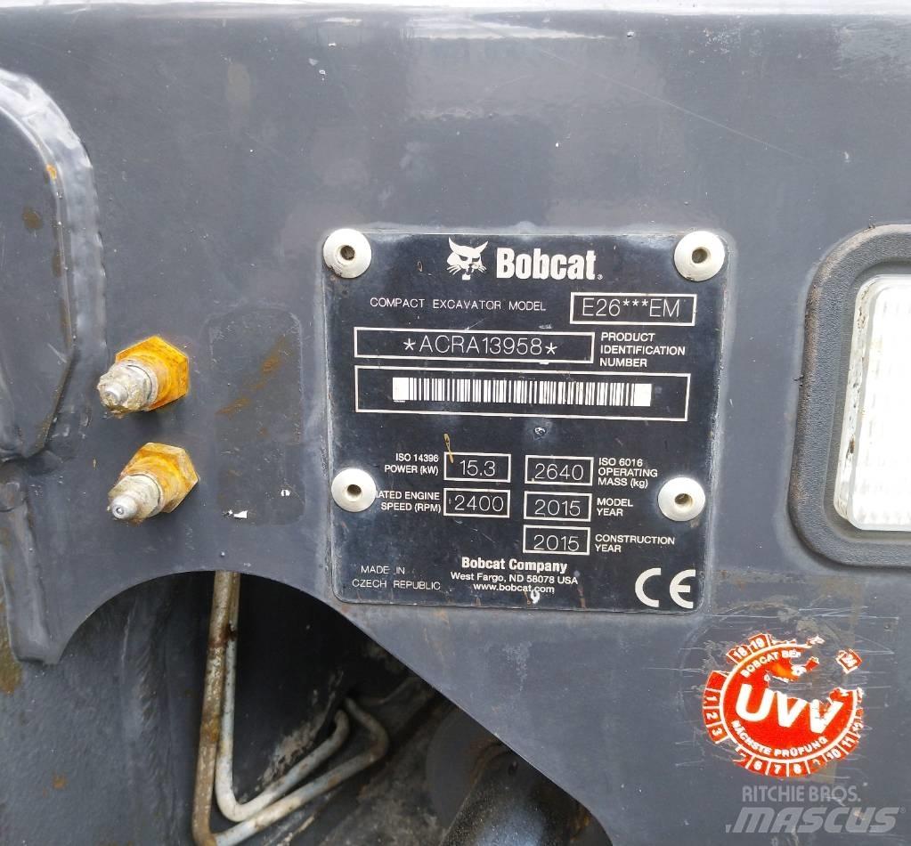 Bobcat E 26 Minigraafmachines < 7t