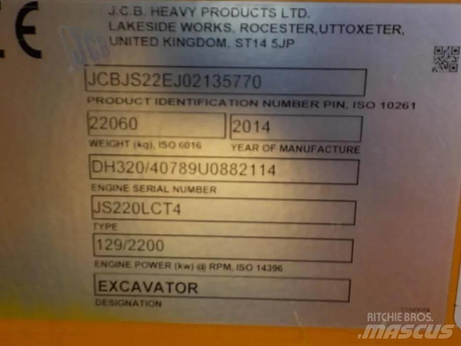 JCB JS220LC Rupsgraafmachines