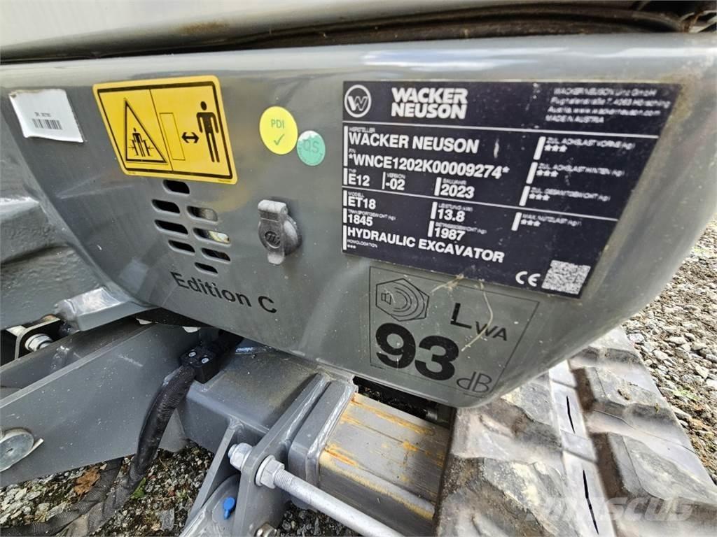 Wacker ET 18 Minigraafmachines < 7t