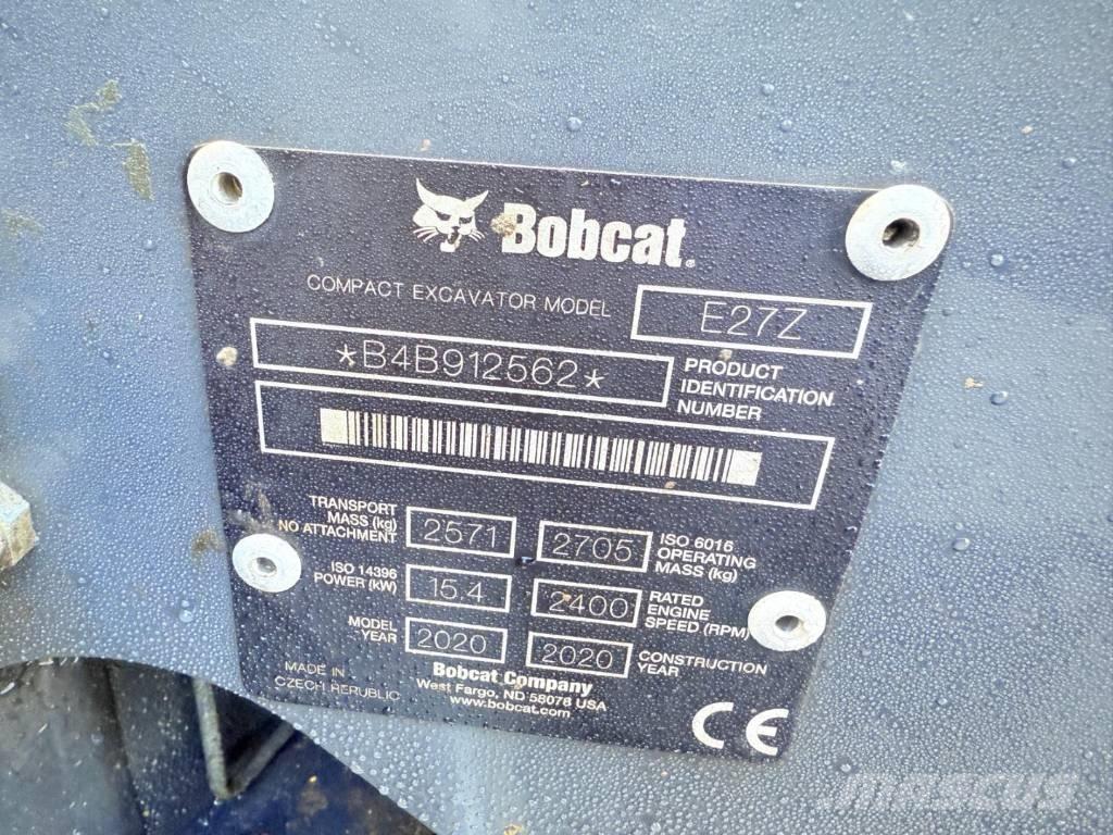 Bobcat E 27z Minigraafmachines < 7t