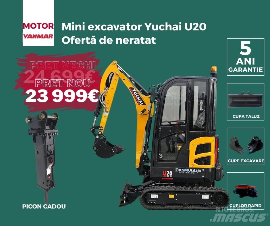 Yuchai U20 Minigraafmachines < 7t