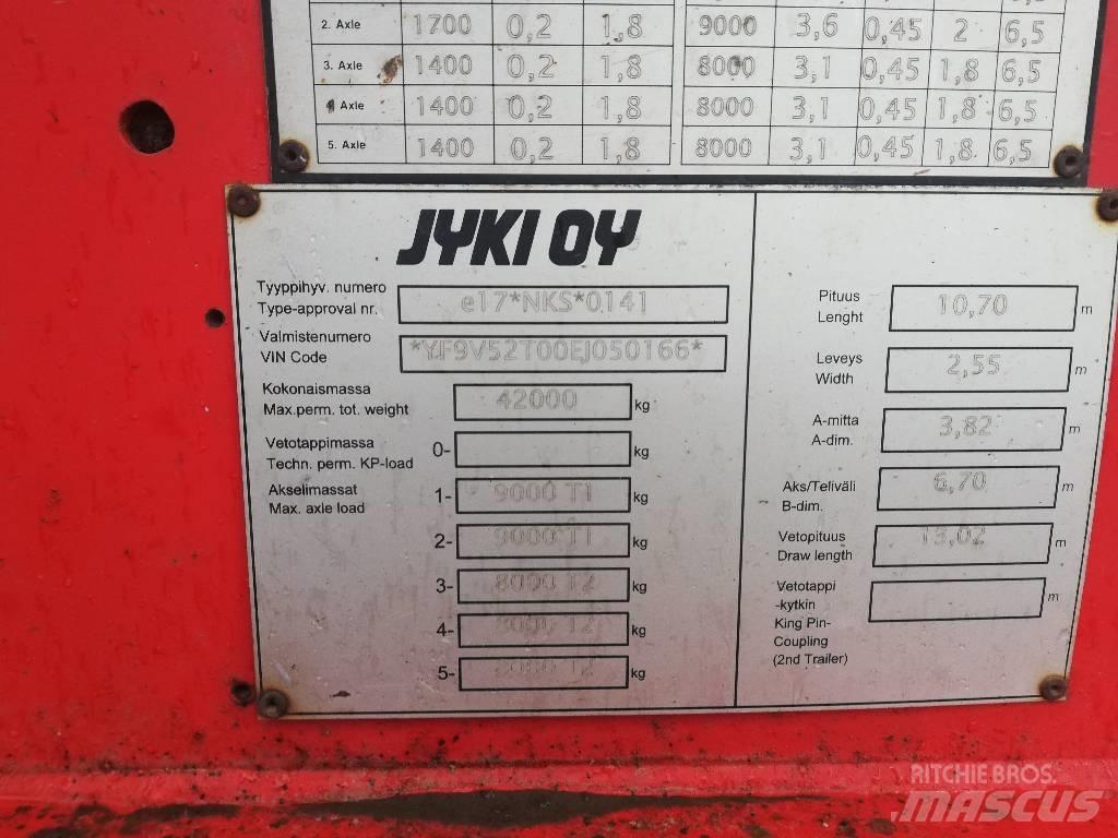 Jyki V52-T00 Hout-Aanhangers