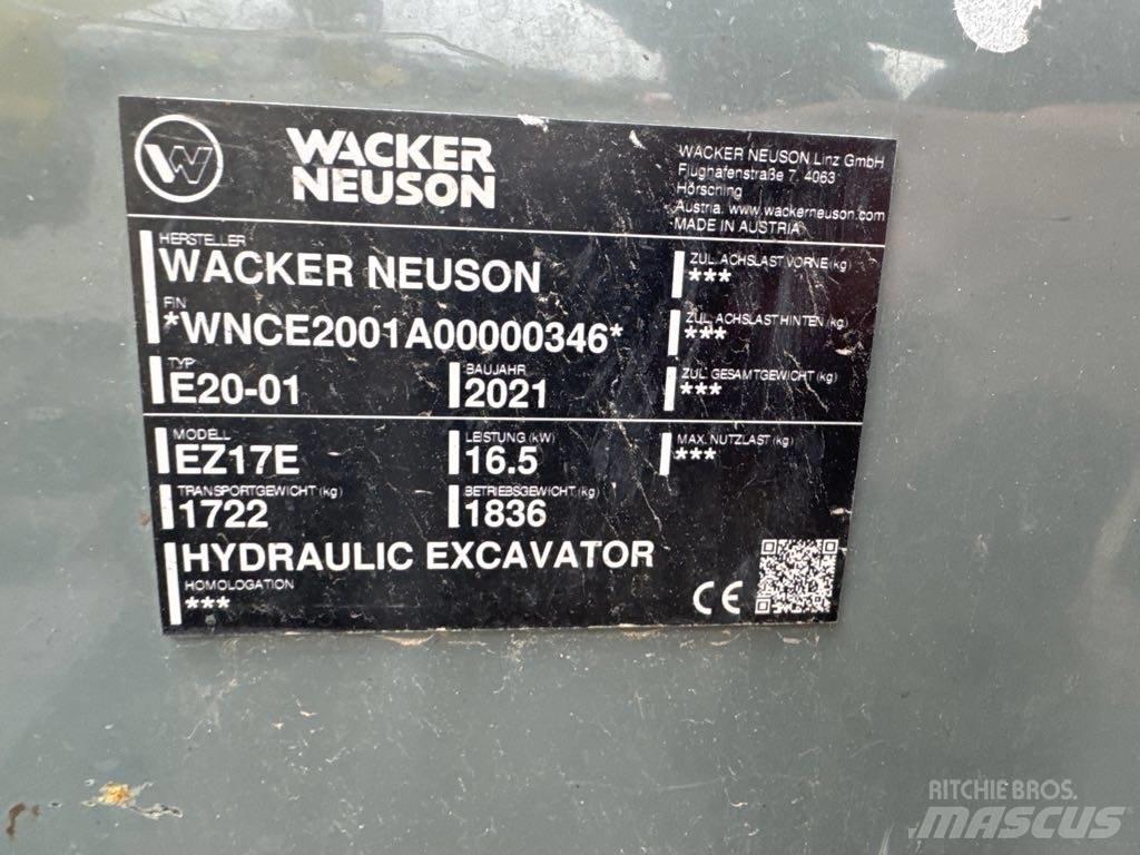 Wacker Neuson EZ17e Rupsgraafmachines