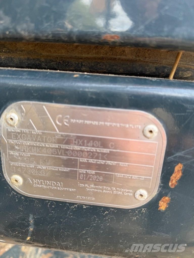 Hyundai HX 140 LC Rupsgraafmachines