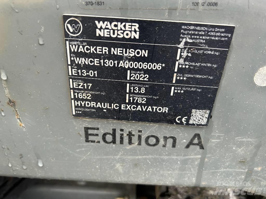 Wacker Neuson EZ17 Rupsgraafmachines