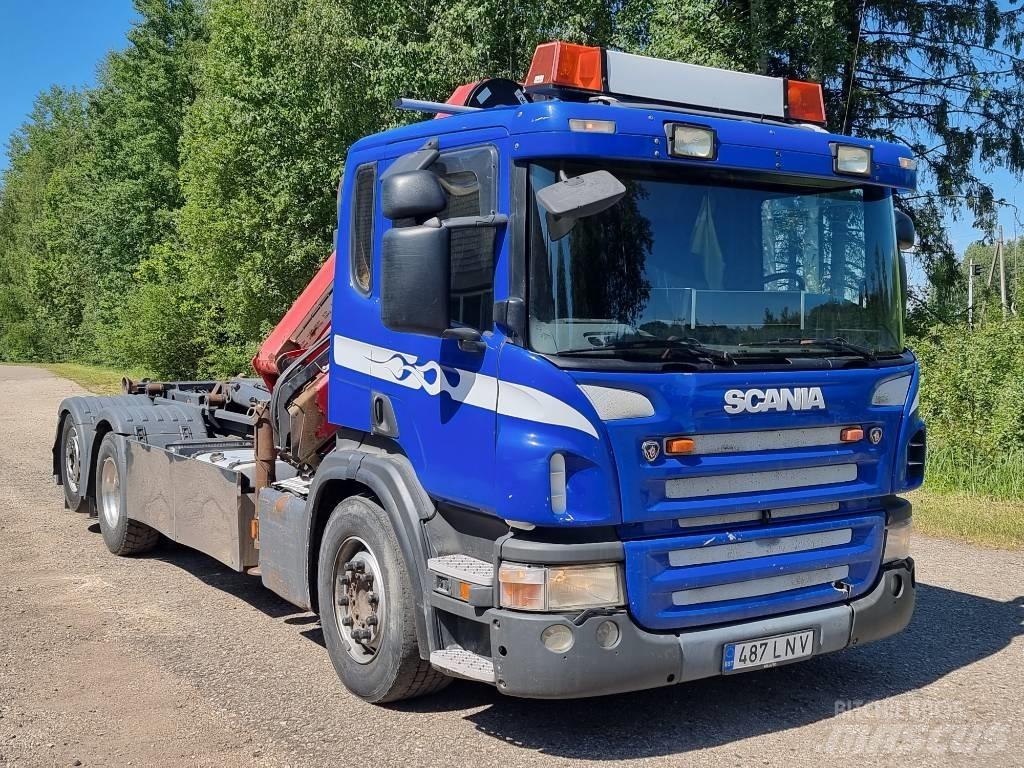 Scania P 380 Vrachtwagen met containersysteem