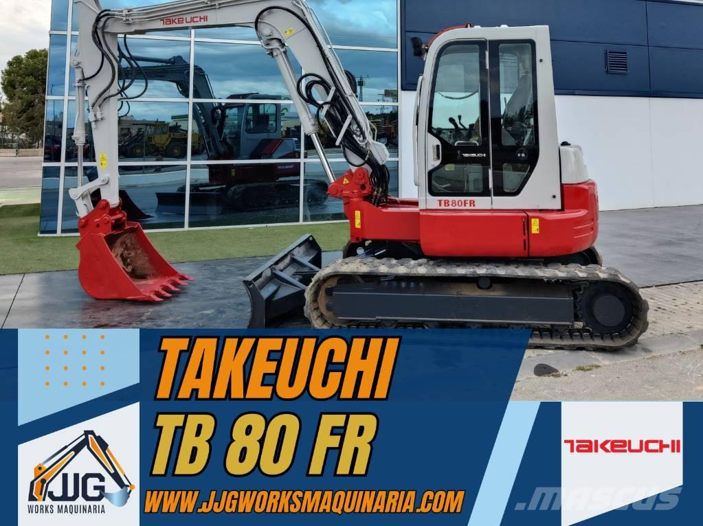 Takeuchi TB 80 FR Midigraafmachines 7t - 12t