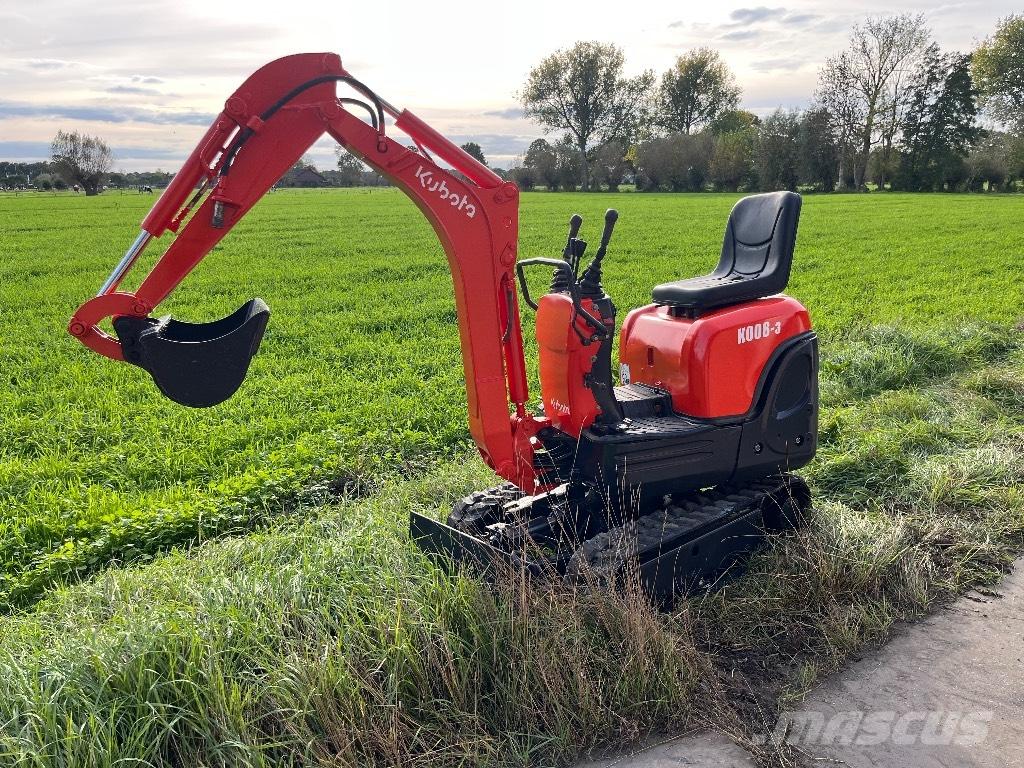 Kubota K 008-3 Minigraafmachines < 7t