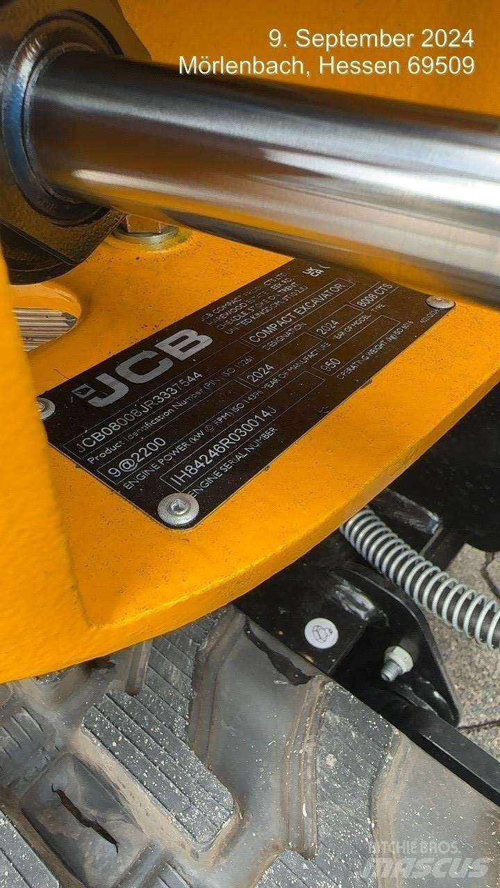 JCB 8008CTS Minigraafmachines < 7t