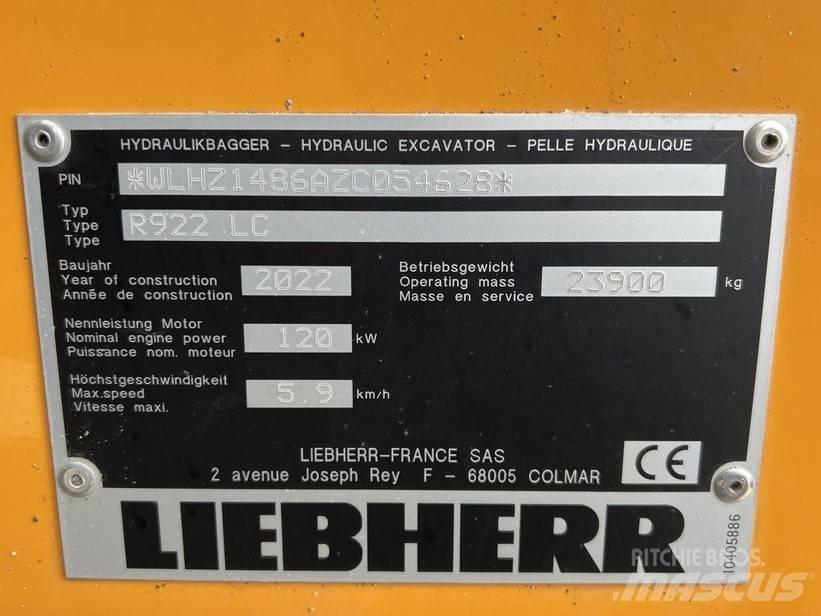 Liebherr R922 LC Rupsgraafmachines