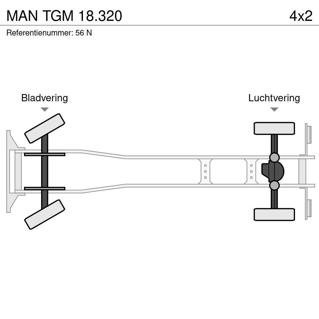 MAN TGM 18.320 Vrachtwagen met containersysteem