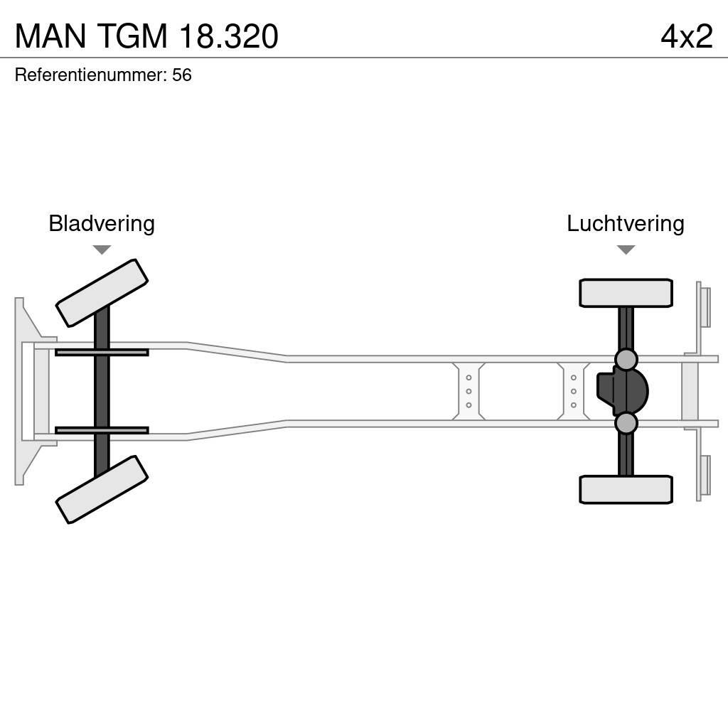 MAN TGM 18.320 Vrachtwagen met containersysteem
