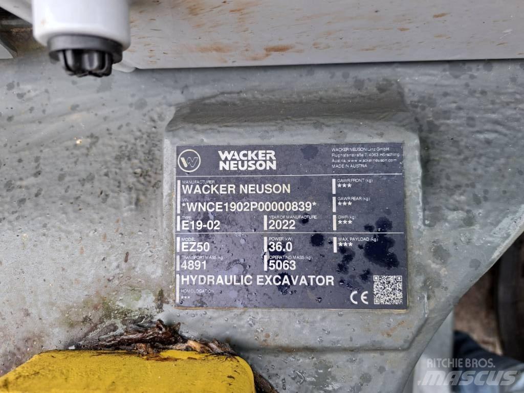 Wacker Neuson EZ50 Rupsgraafmachines