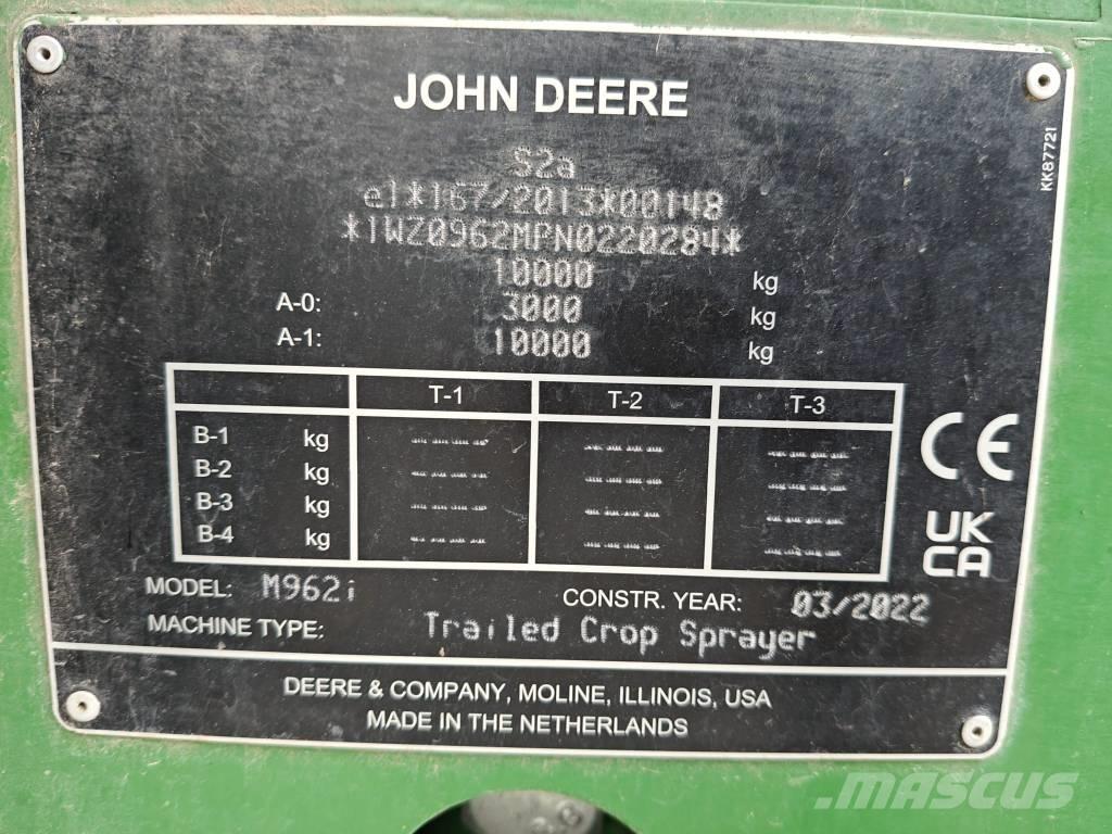 John Deere M 962 i Getrokken spuitmachines