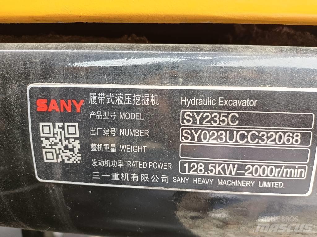 Sany SY235 Rupsgraafmachines