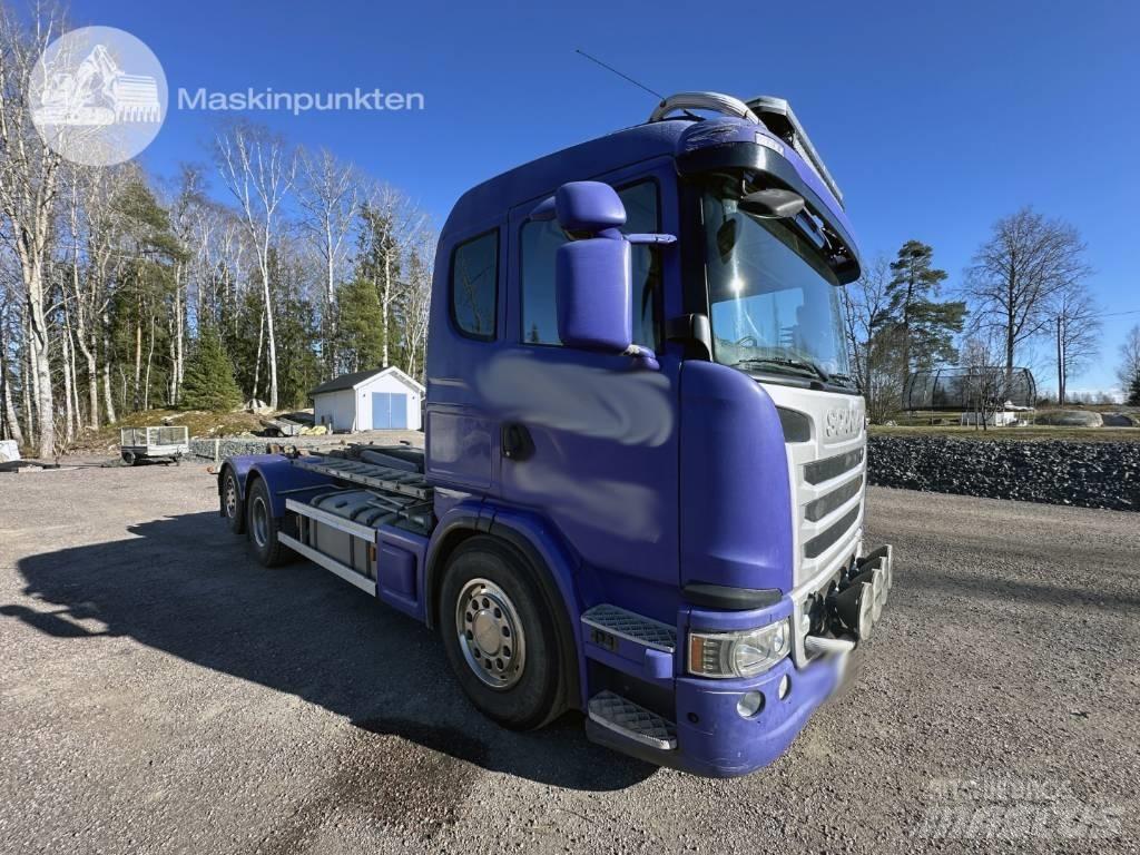 Scania G 480 Vrachtwagen met containersysteem