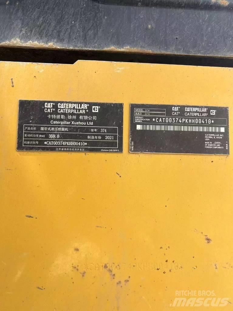 CAT 374 Rupsgraafmachines