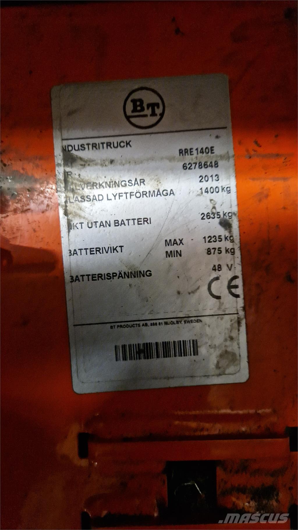 BT RRE140E Reachtruck voor hoog niveau