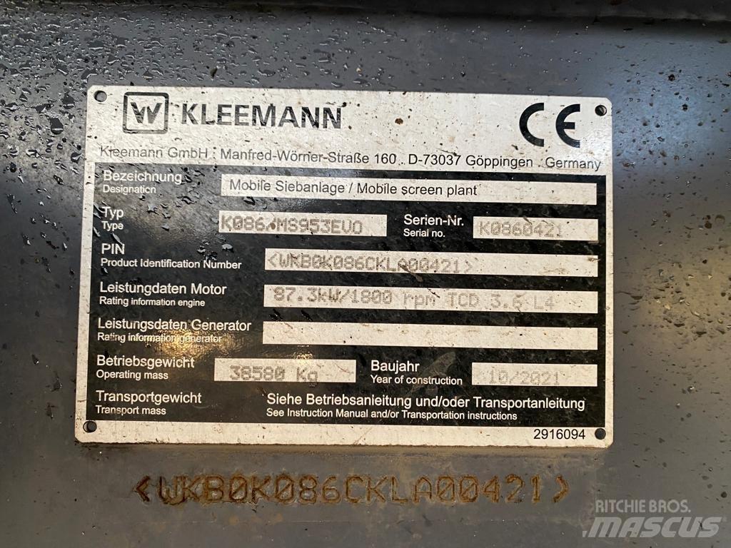 Kleemann MS953 EVO Zeefinstallatie