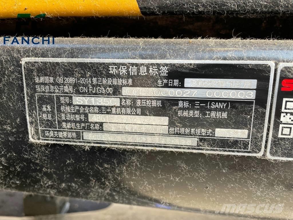Sany 135c Rupsgraafmachines