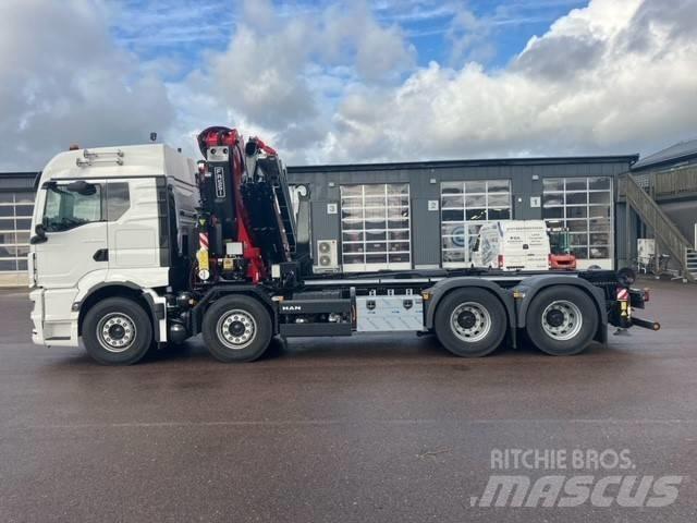 MAN TGX / TGS chassi Vlakke laadvloer met kraan