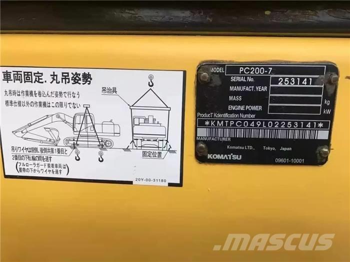 Komatsu PC 200-7 Rupsgraafmachines