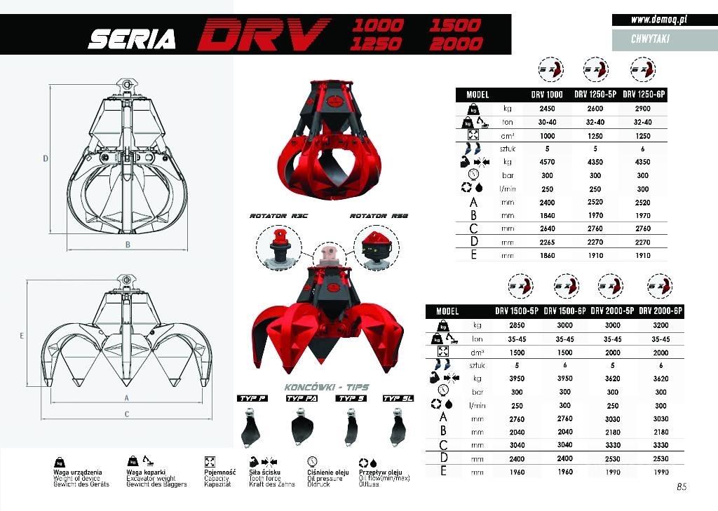  DEMOQ DRV600-5P Grijpers