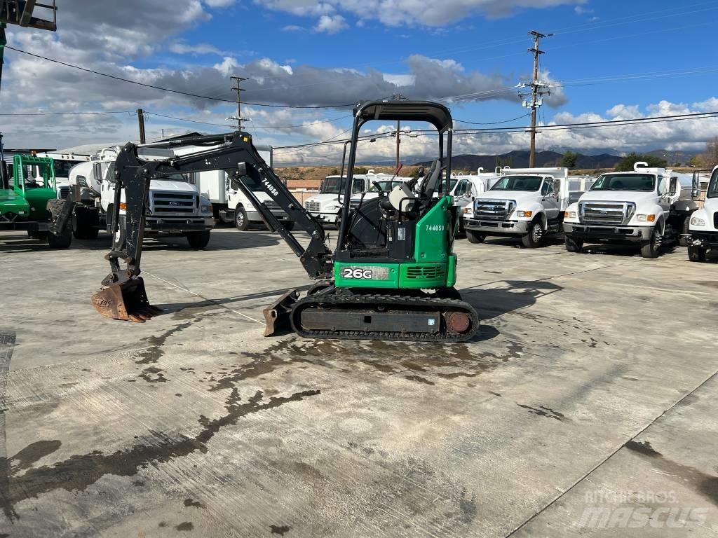 John Deere 26G Minigraafmachines < 7t
