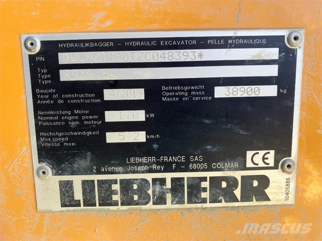Liebherr R936 Rupsgraafmachines