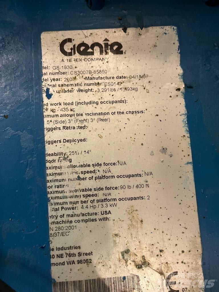 Genie GS 1930 Schaarhoogwerkers