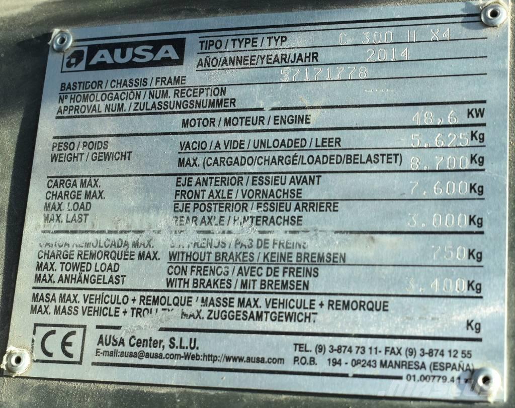 Ausa C 300 H X4 Vorkheftruck voor zwaar terrein