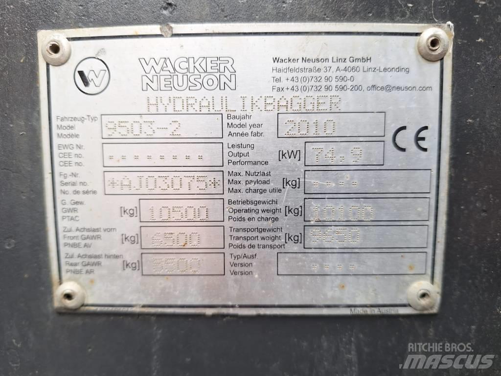Wacker Neuson 9503-2 Wielgraafmachines
