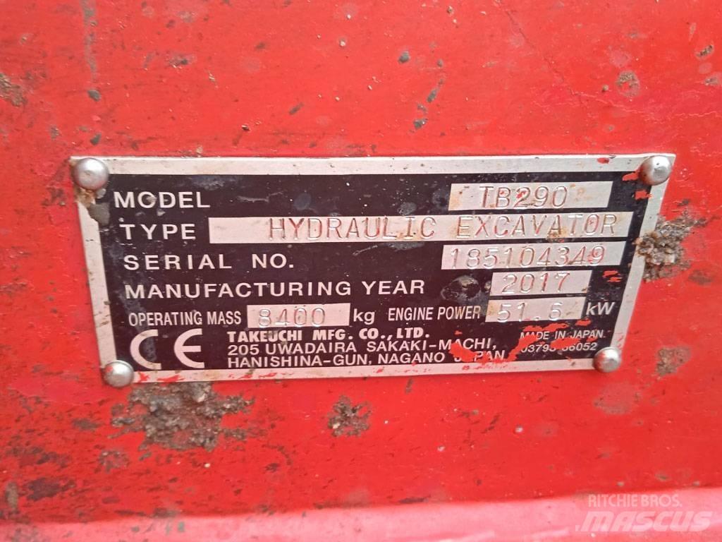 Takeuchi TB290 Minigraafmachines < 7t