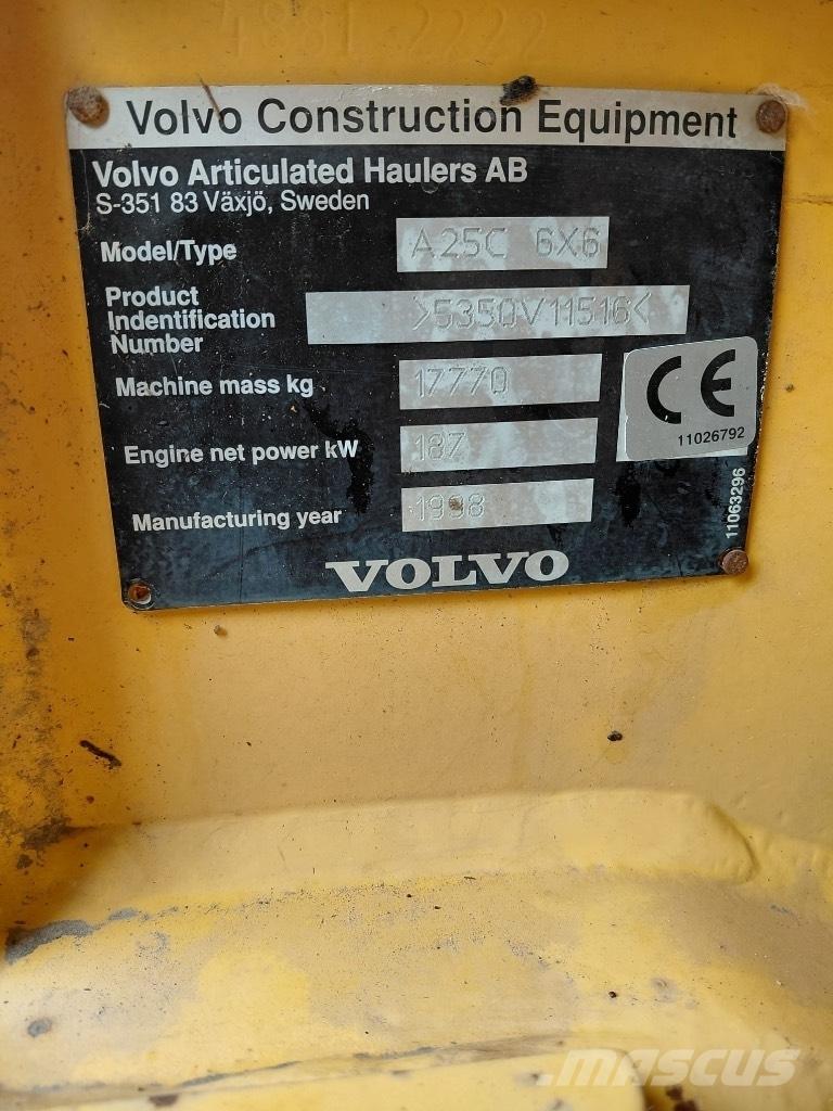 Volvo A 25 C Knik dumptrucks