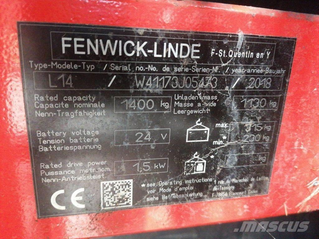 Linde L14 Stapelaar meeloop