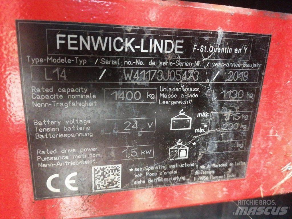 Linde L14 Stapelaar meeloop