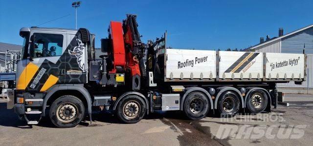 Scania G410 Vlakke laadvloer met kraan