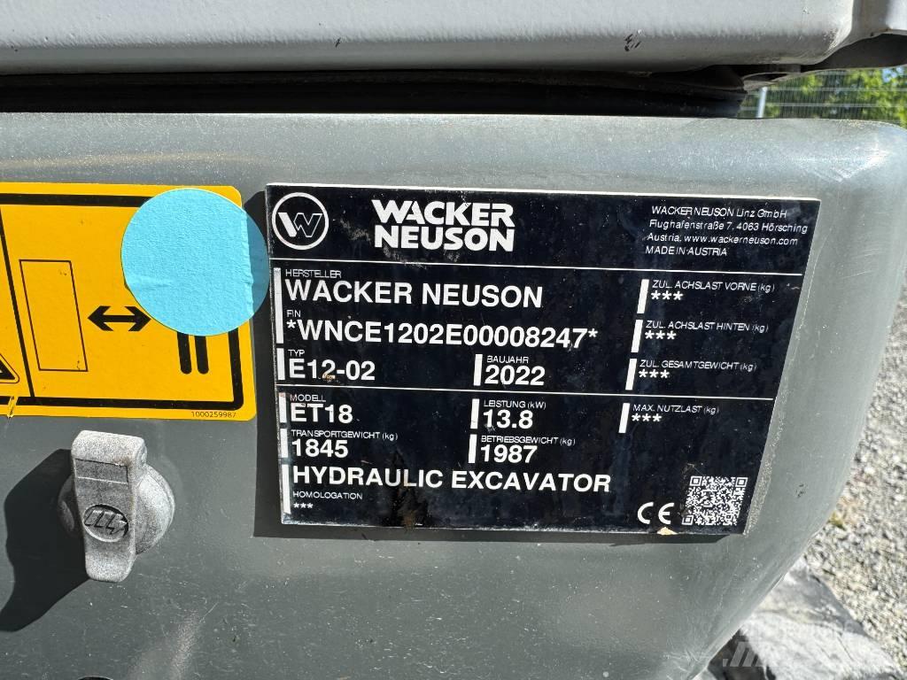 Wacker Neuson ET18 Rupsgraafmachines