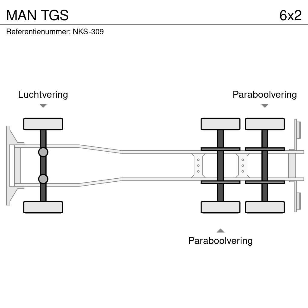 MAN TGS Containertrucks met kabelsysteem