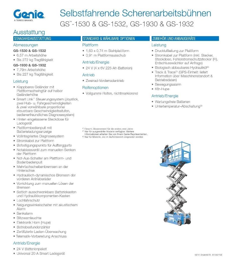 Genie GS1932e Schaarhoogwerkers