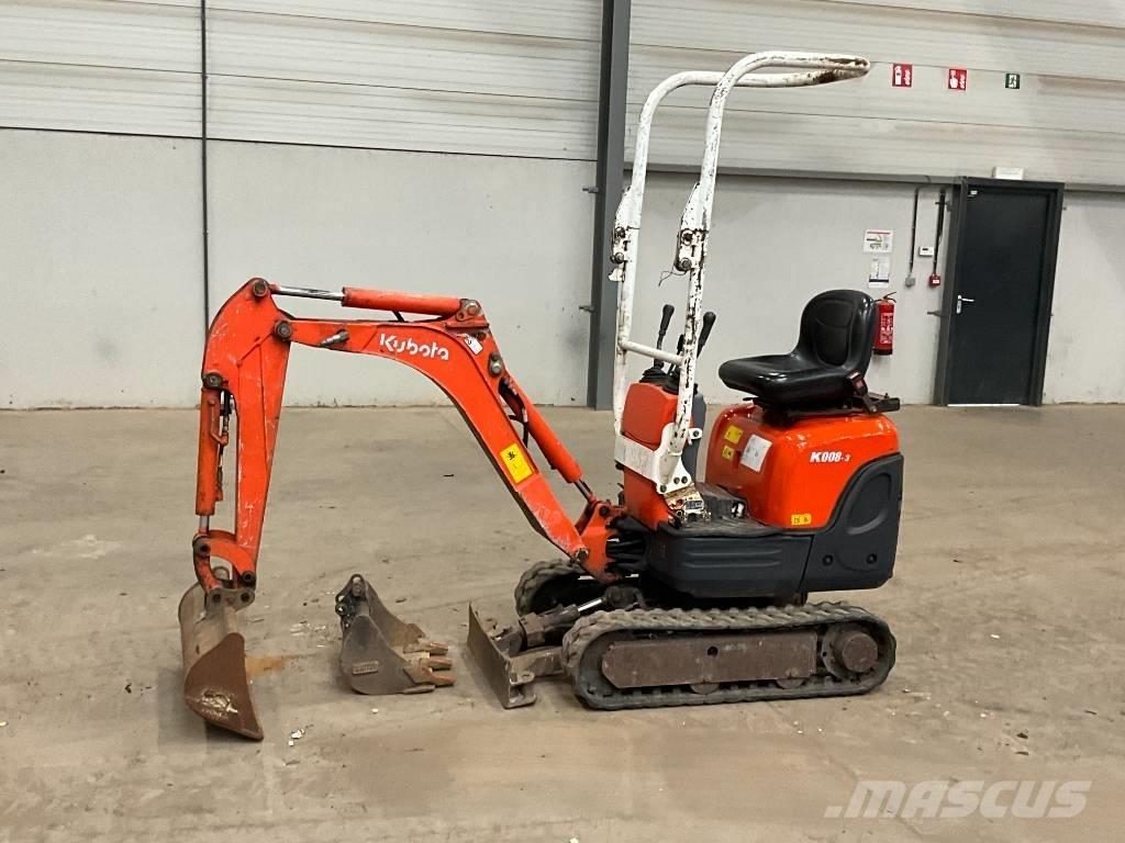 Kubota K 008-3 Minigraafmachines < 7t