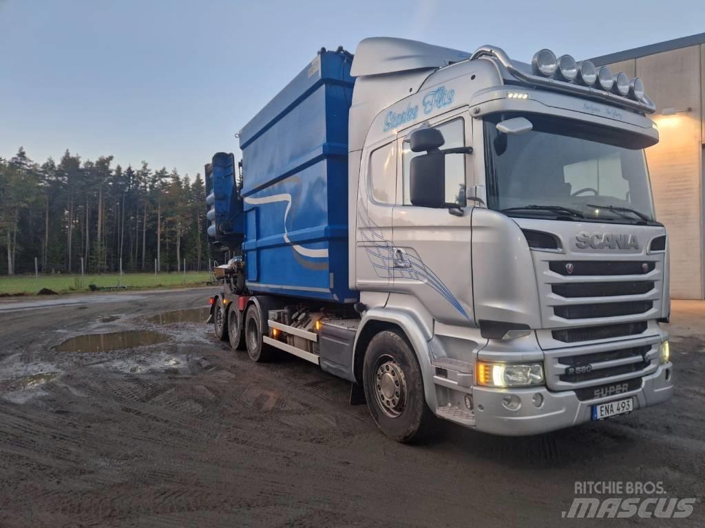 Scania R 580 LB Houtversnipperaars