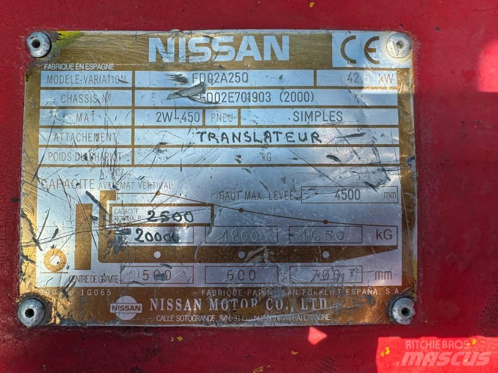 Nissan FD02A25Q Diesel heftrucks