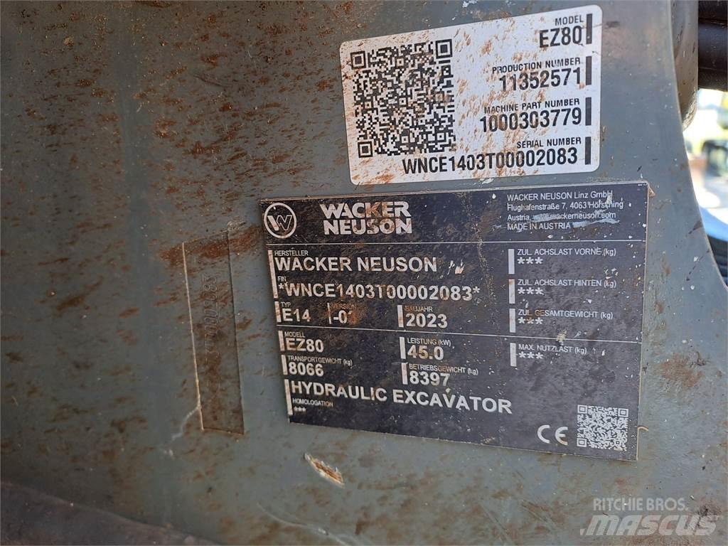 Wacker Neuson EZ80 Rupsgraafmachines